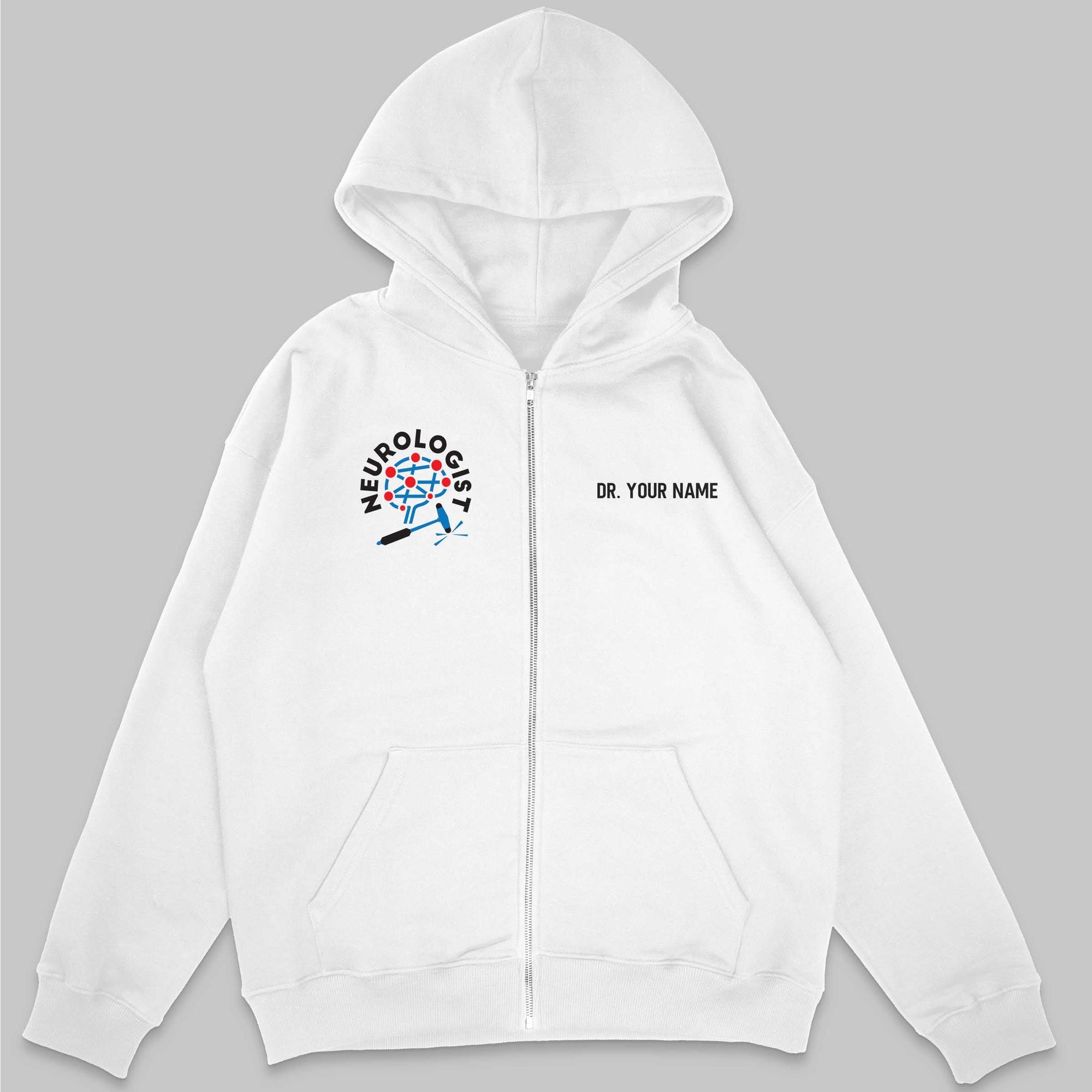 Definition Of Neurologist - Personalized Unisex Zip Hoodie