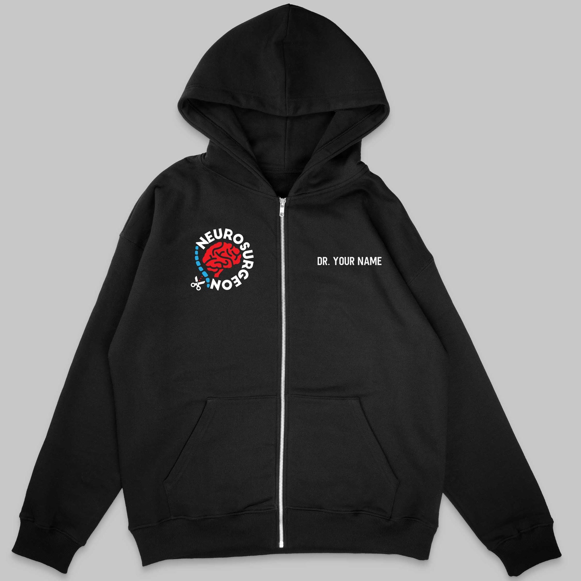 Definition Of Neurosurgeon - Personalized Unisex Zip Hoodie