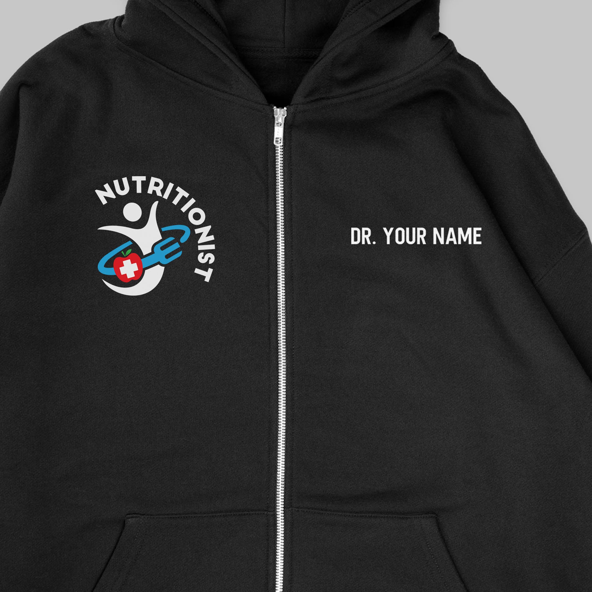 Definition Of Nutritionist - Personalized Unisex Zip Hoodie