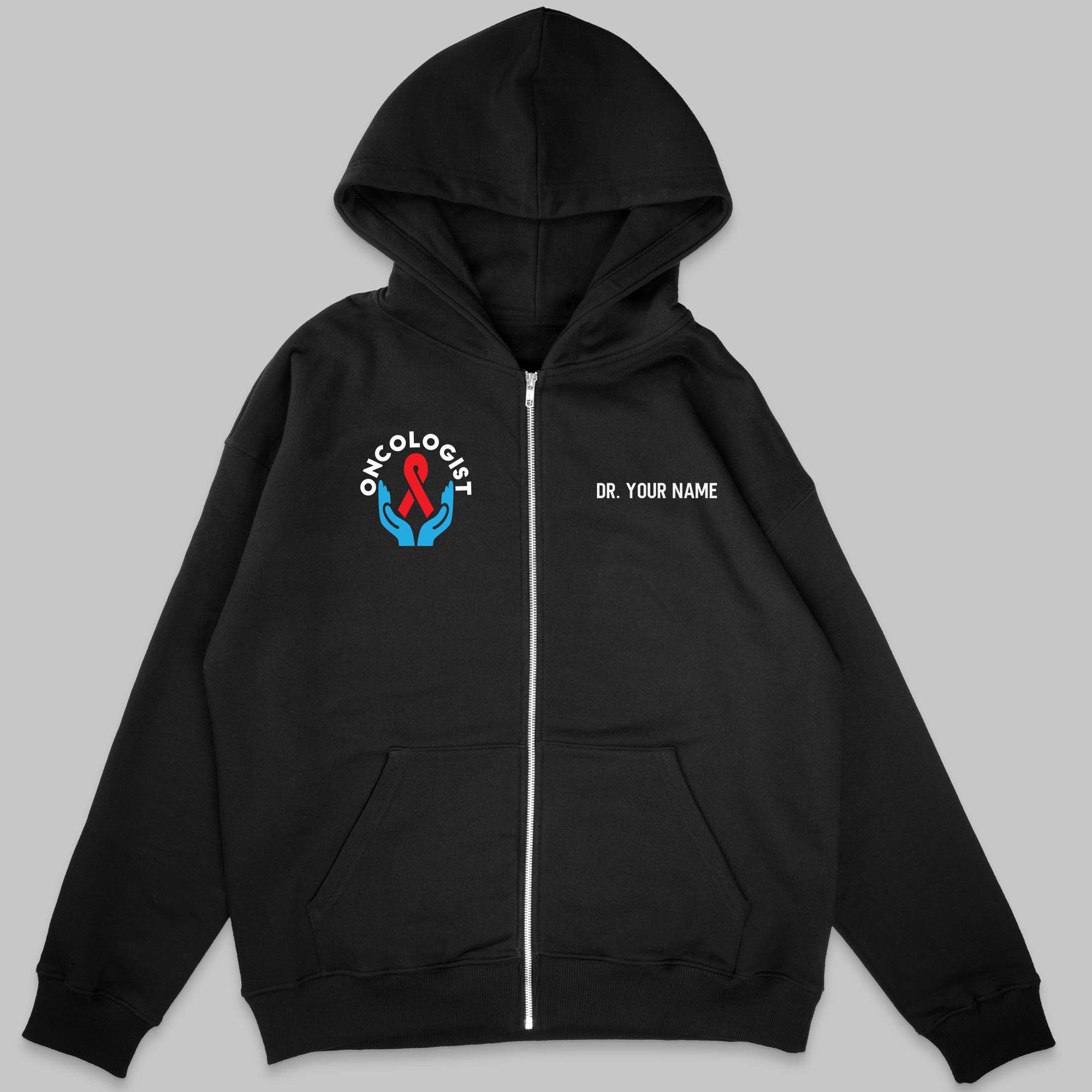 Definition Of Oncologist - Personalized Unisex Zip Hoodie