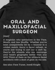 Definition Of Oral & Maxillofacial Surgeon - Personalized Unisex Zip Hoodie
