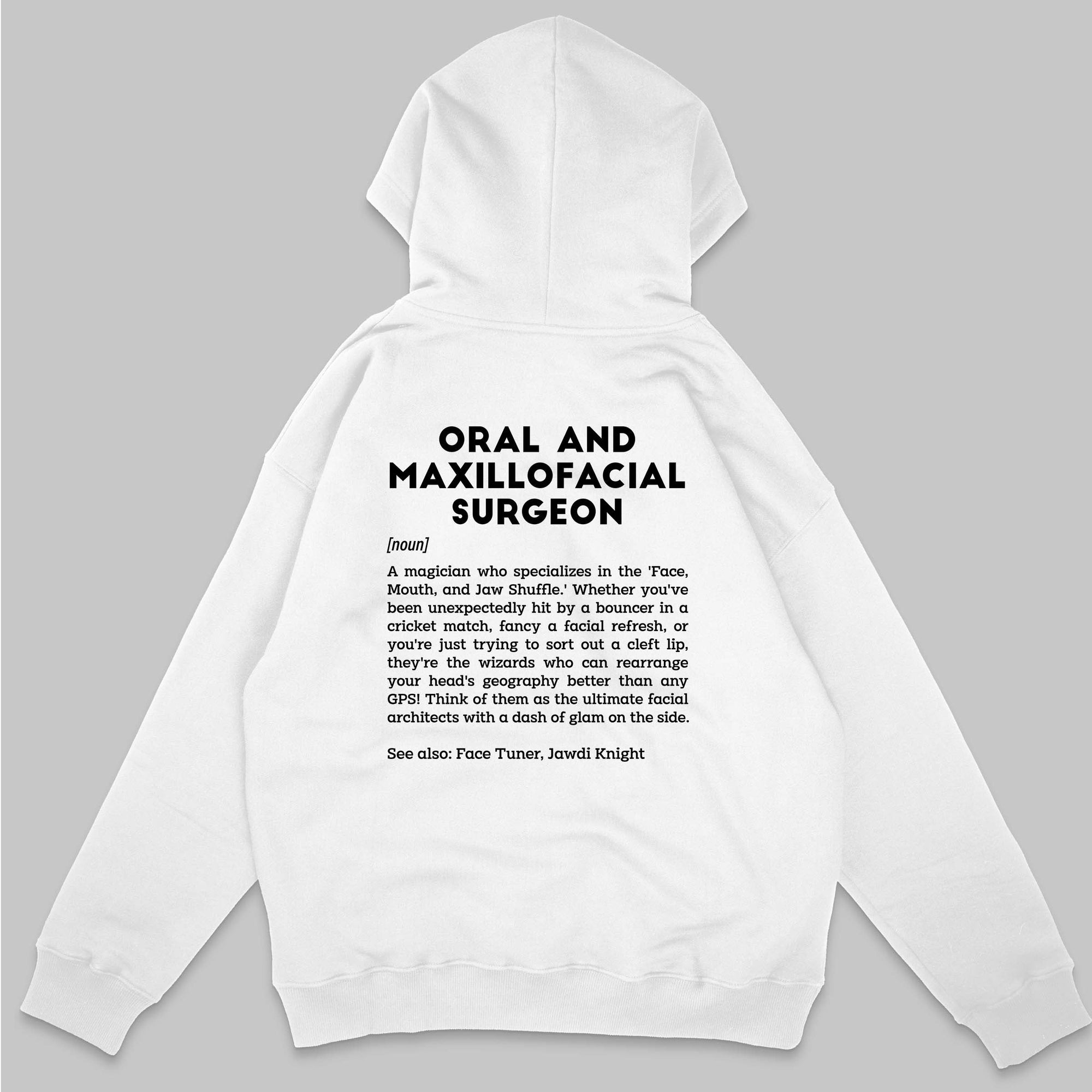 Definition Of Oral & Maxillofacial Surgeon - Personalized Unisex Zip Hoodie