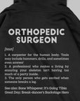 Definition Of Orthopedic Surgeon - Personalized Unisex Zip Hoodie