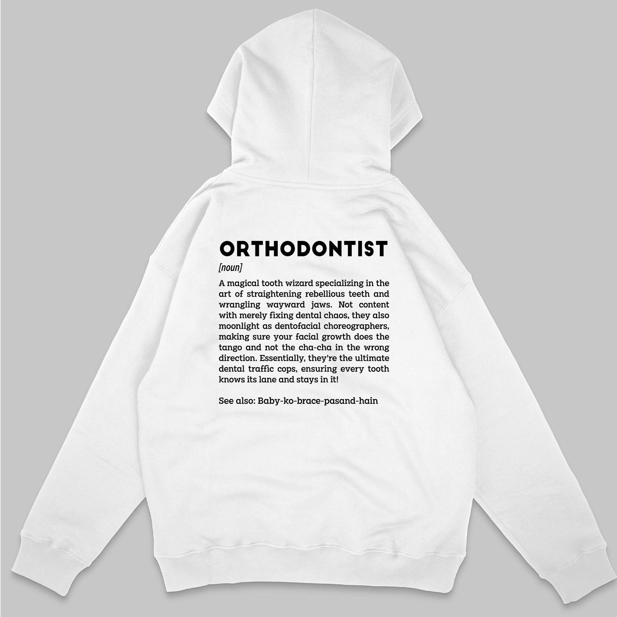 Definition Of Orthodontist - Personalized Unisex Zip Hoodie