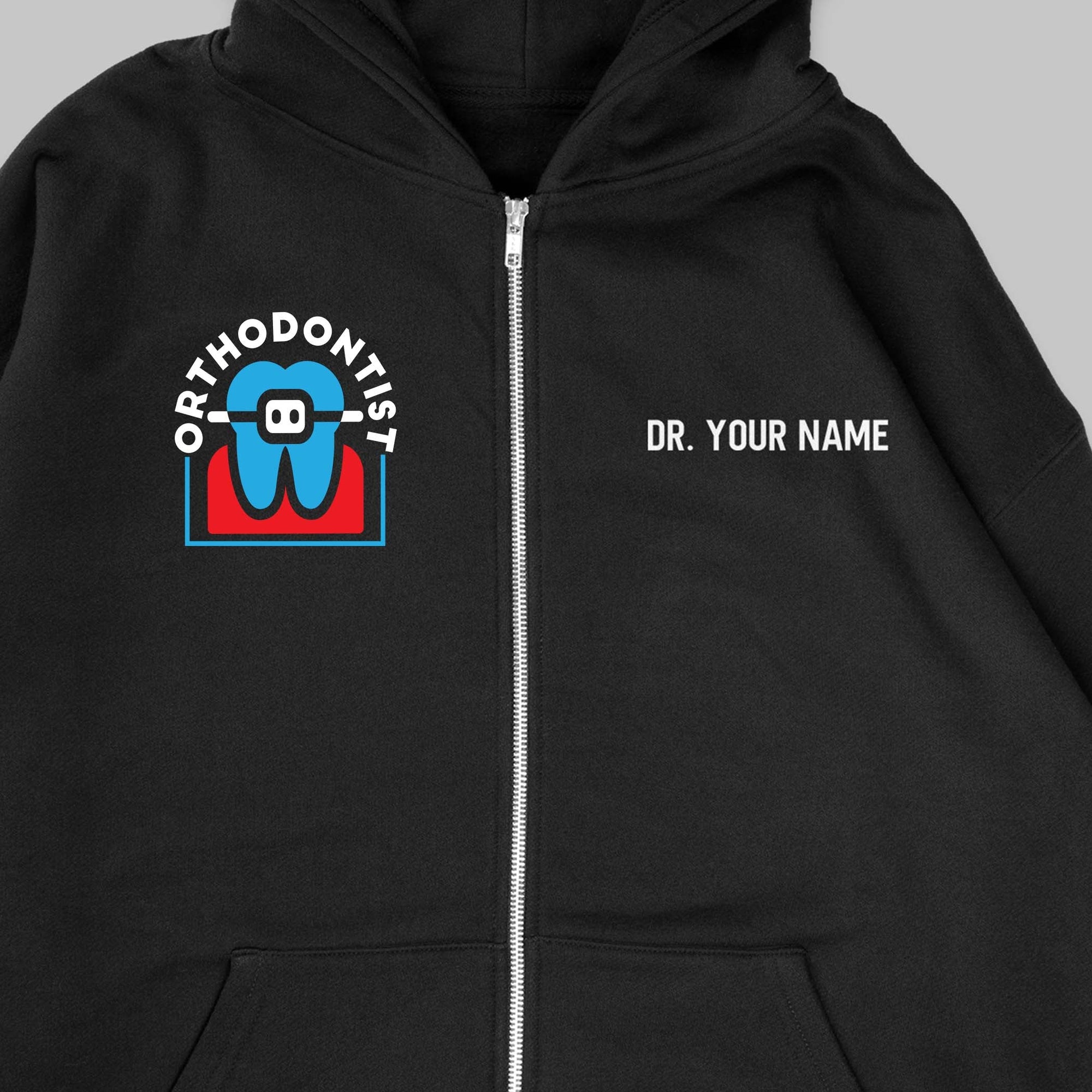 Definition Of Orthodontist - Personalized Unisex Zip Hoodie