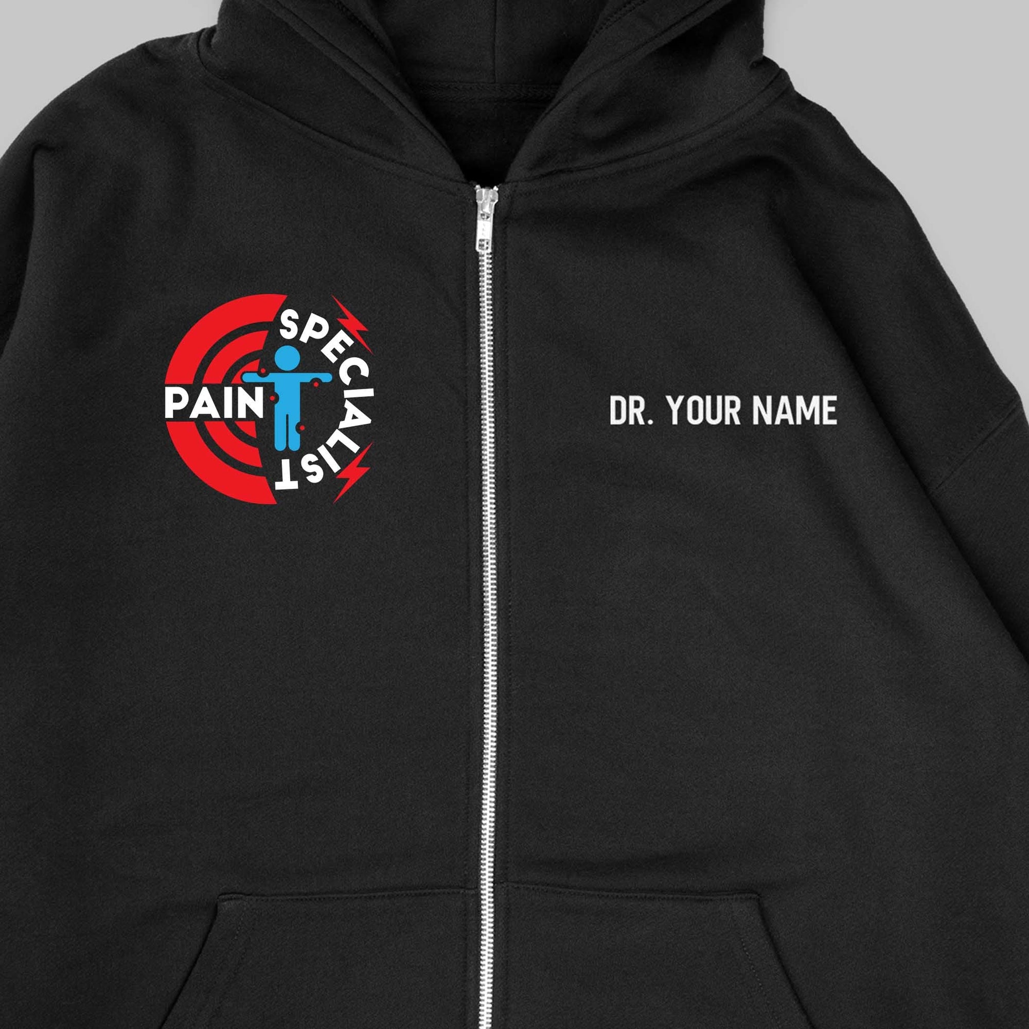 Definition Of Pain Management Specialist - Personalized Unisex Zip Hoodie