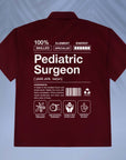 Pediatric Surgeon - Product Label-Style - Unisex Oversized Shirt