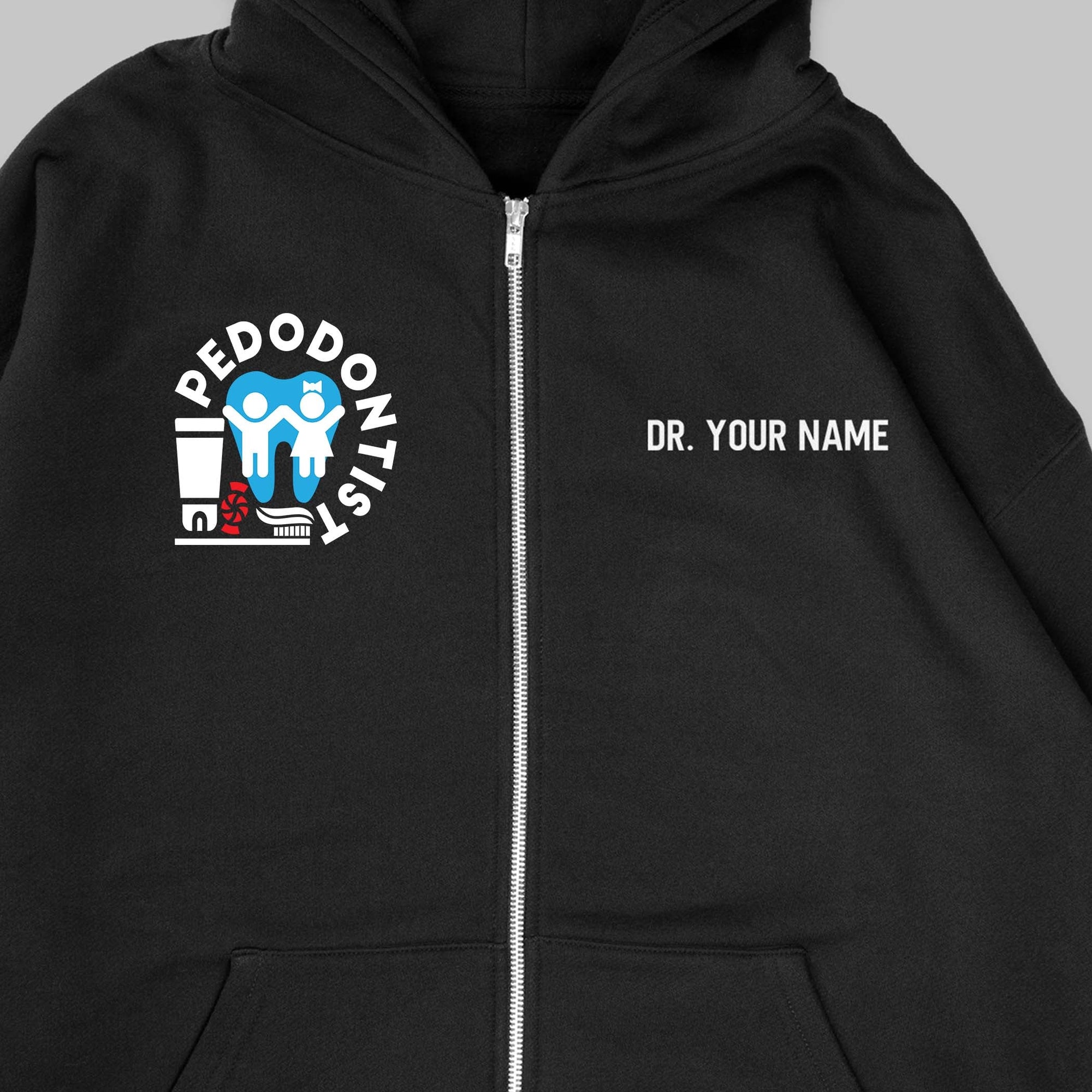 Definition Of Pedodontist - Personalized Unisex Zip Hoodie