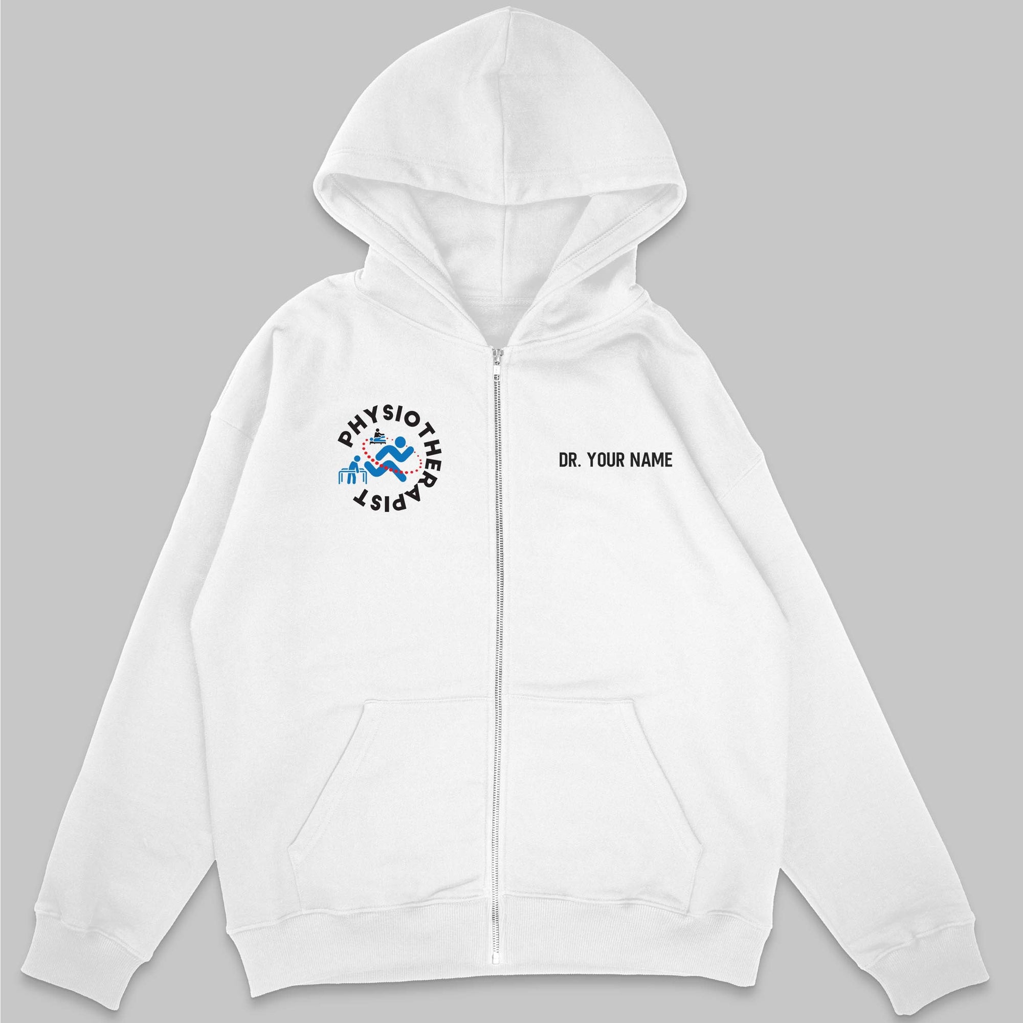 Definition Of Physiotherapist - Personalized Unisex Zip Hoodie