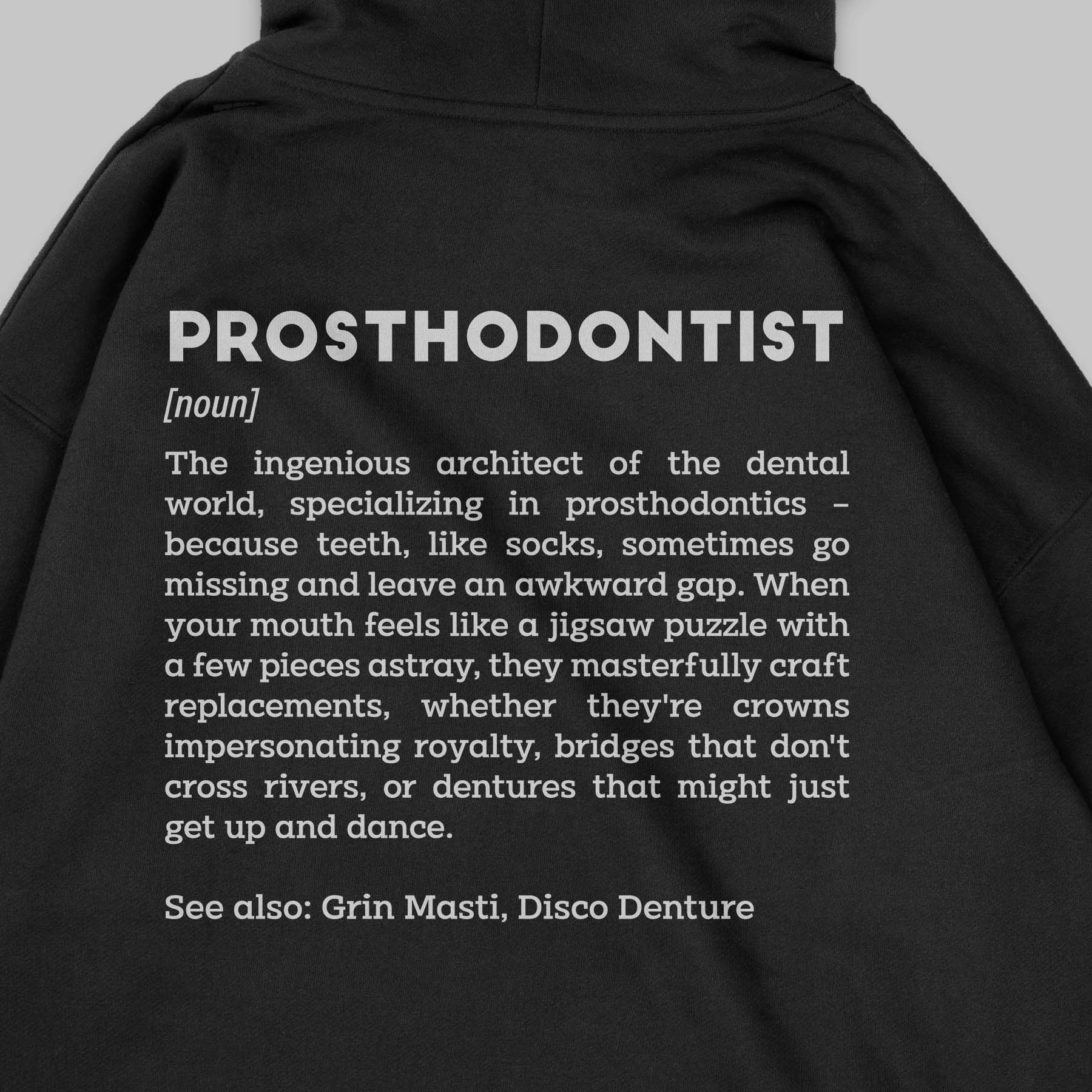 Definition Of Prosthodontist - Personalized Unisex Zip Hoodie