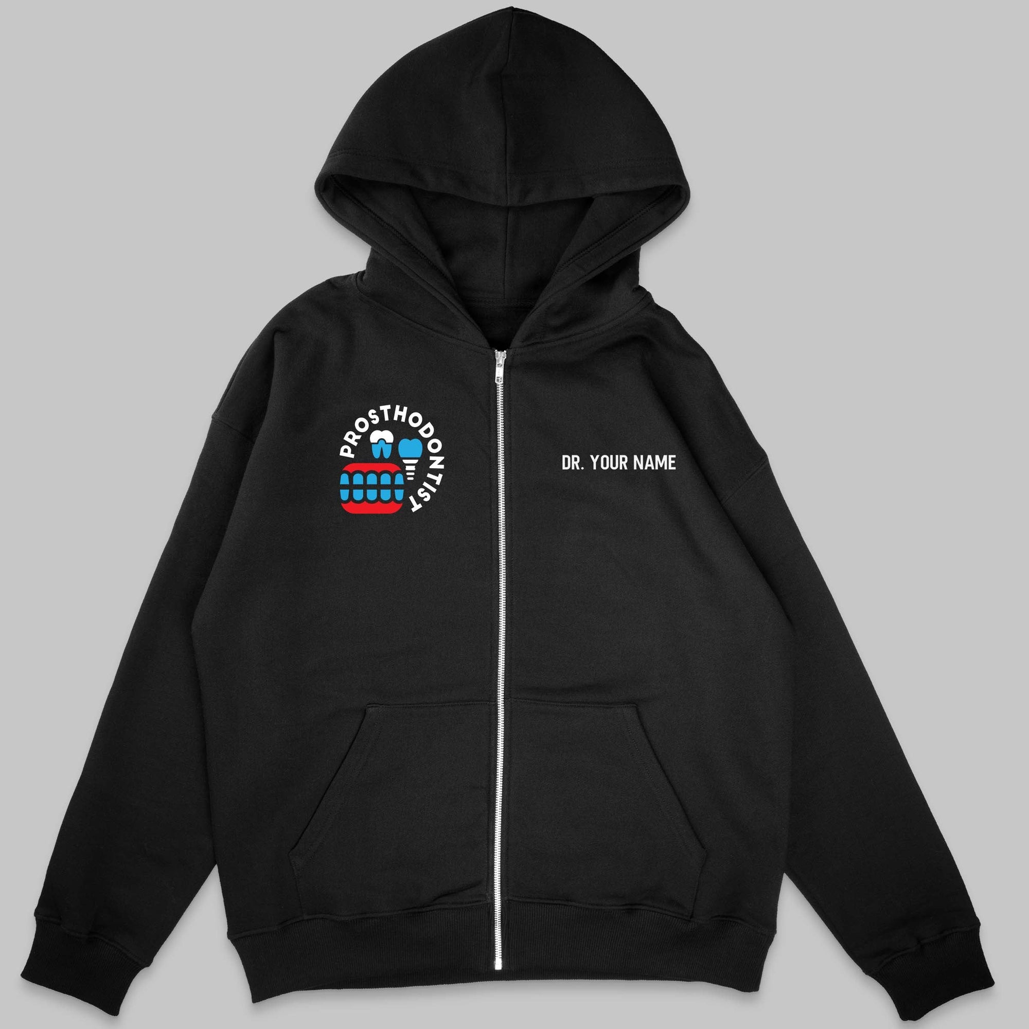 Definition Of Prosthodontist - Personalized Unisex Zip Hoodie