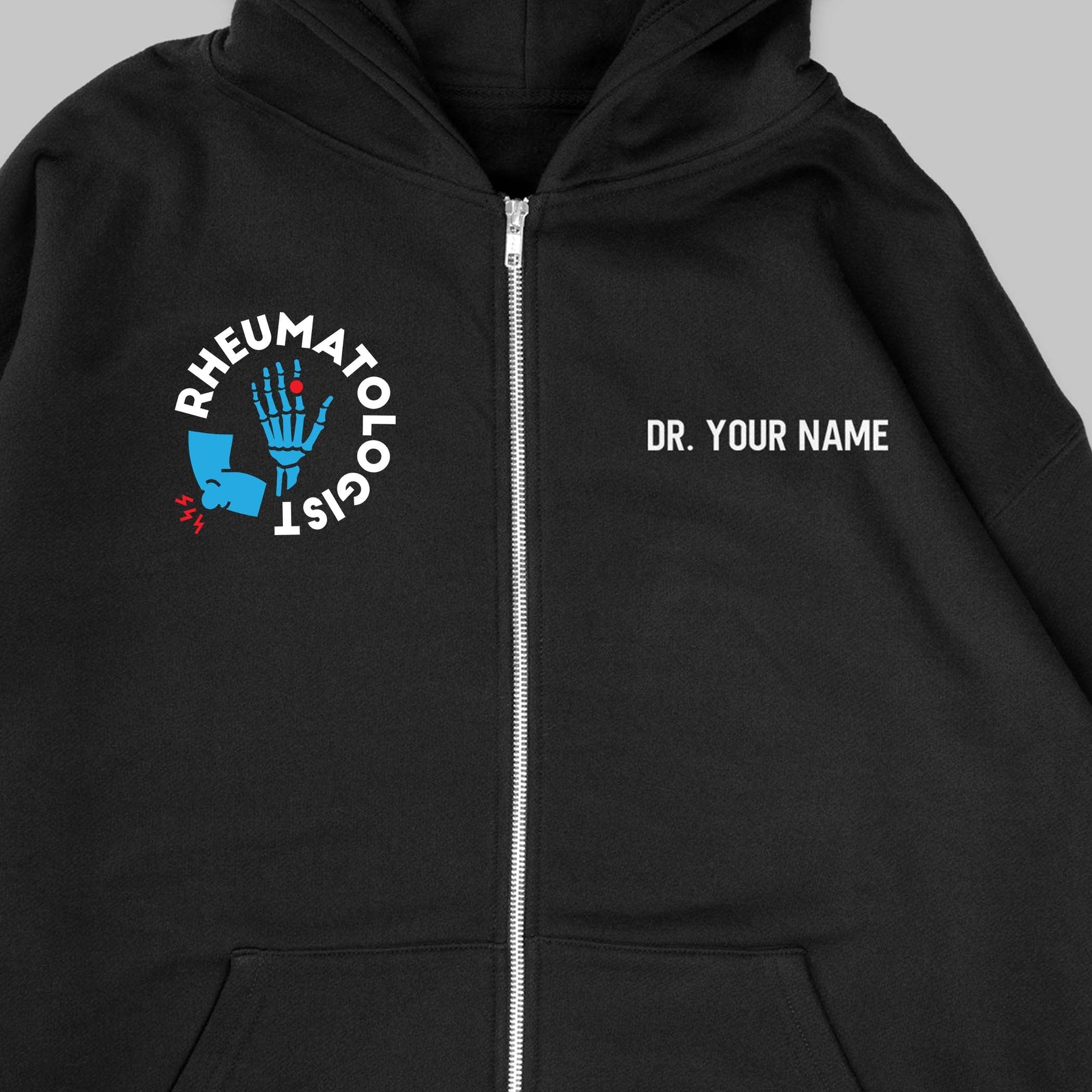Definition Of Rheumatologist - Personalized Unisex Zip Hoodie