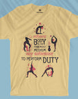 Sharir Madhyam Khalu Dharma Sadhanam - Unisex T-shirt