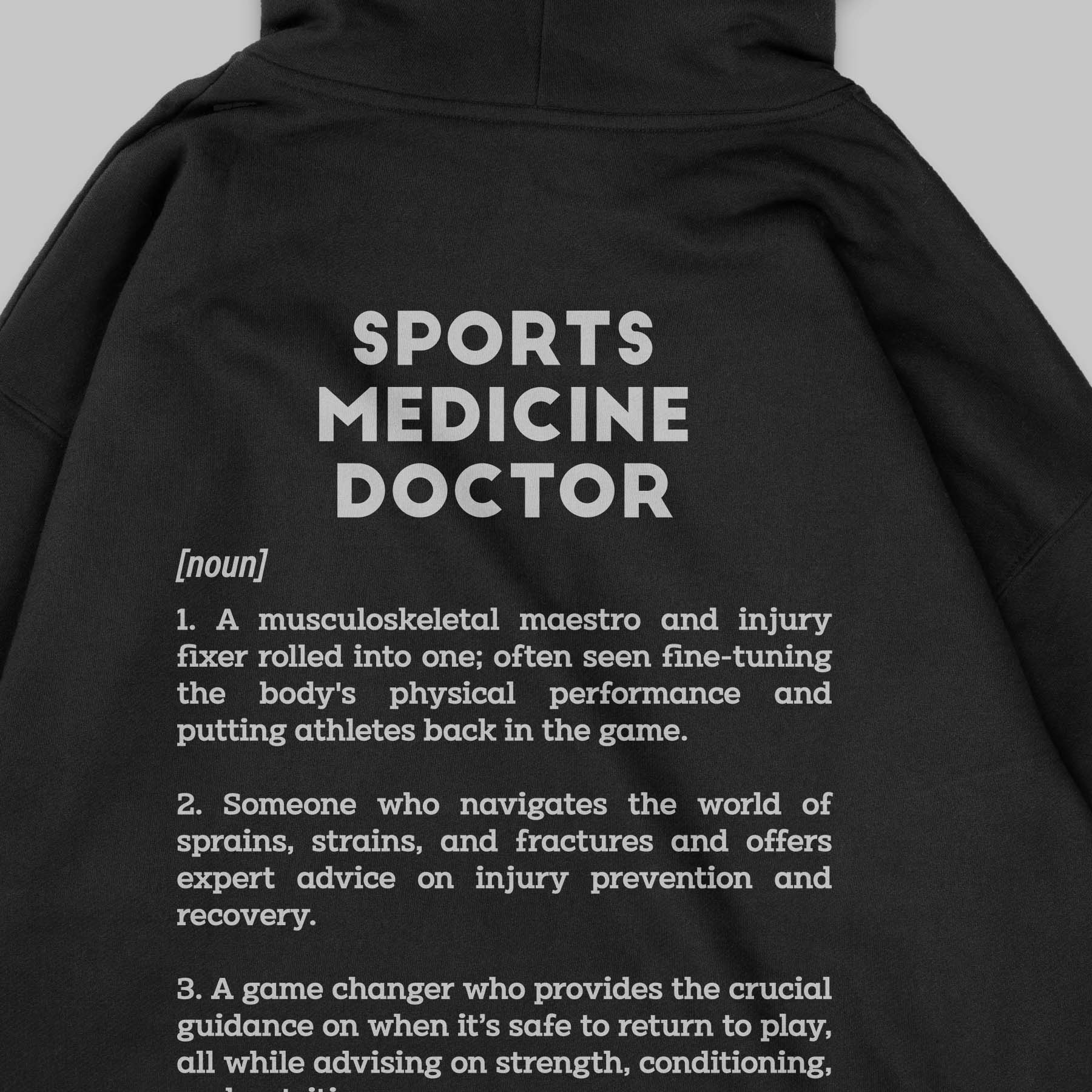 Definition Of Sports Medicine Doctor - Personalized Unisex Zip Hoodie