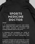 Definition Of Sports Medicine Doctor - Personalized Unisex Zip Hoodie