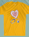 Stethoscope Heart - Men T-shirt