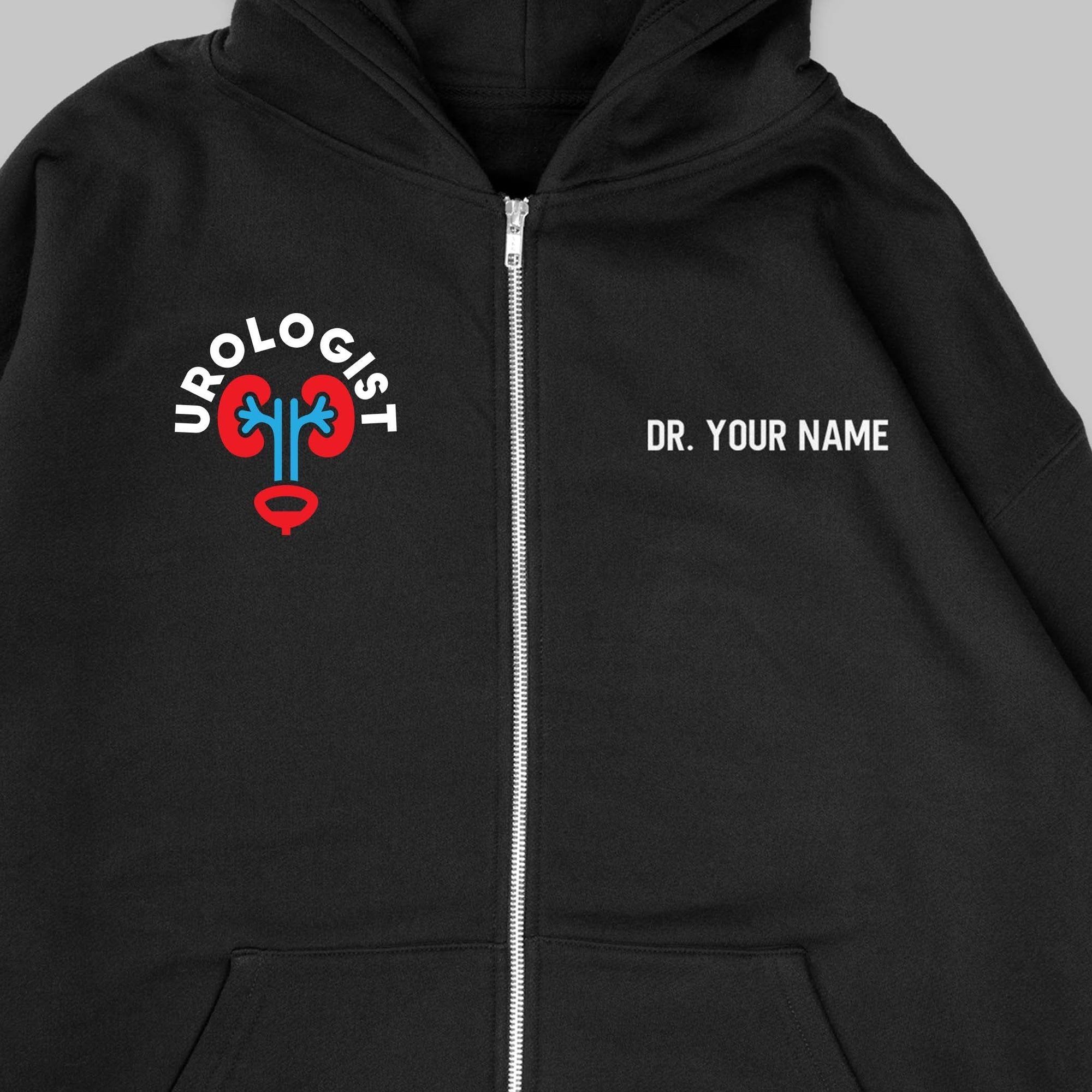Definition Of Urologist - Personalized Unisex Zip Hoodie