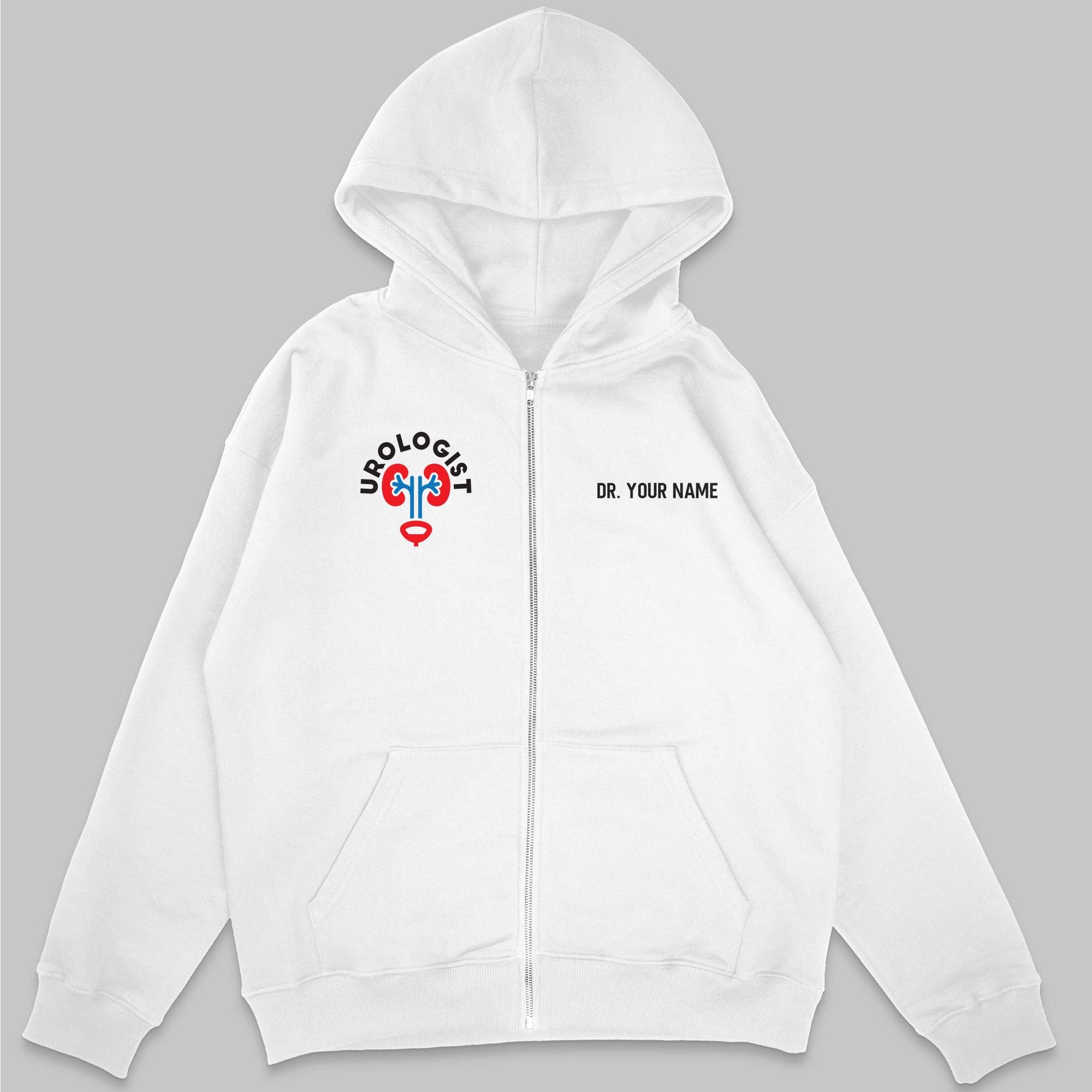Definition Of Urologist - Personalized Unisex Zip Hoodie