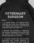 Definition Of Veterinary Surgeon - Personalized Unisex Zip Hoodie