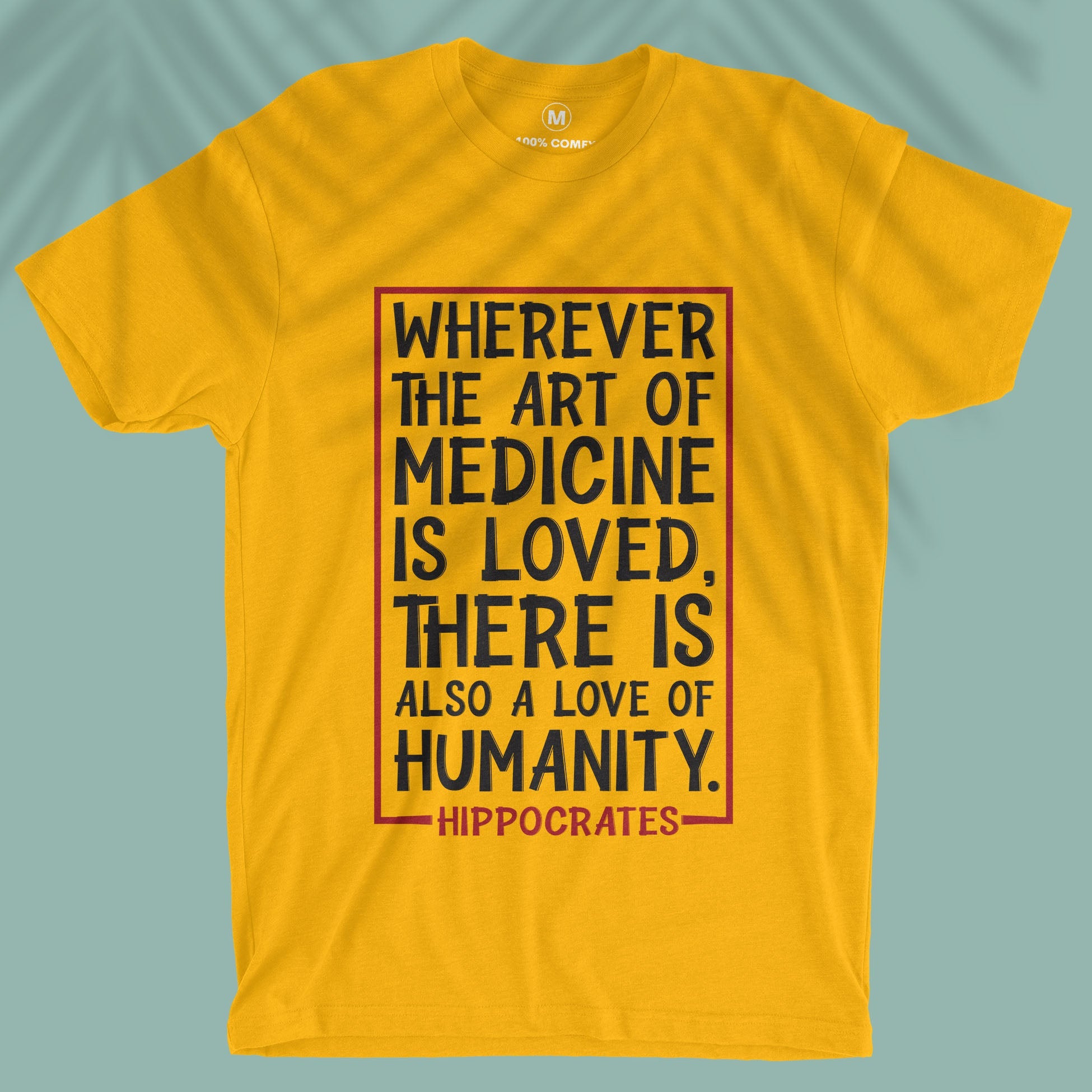 I Love Humanity Quote Yellow T-Shirt