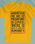 Hippocrates Quote - Men T-shirt