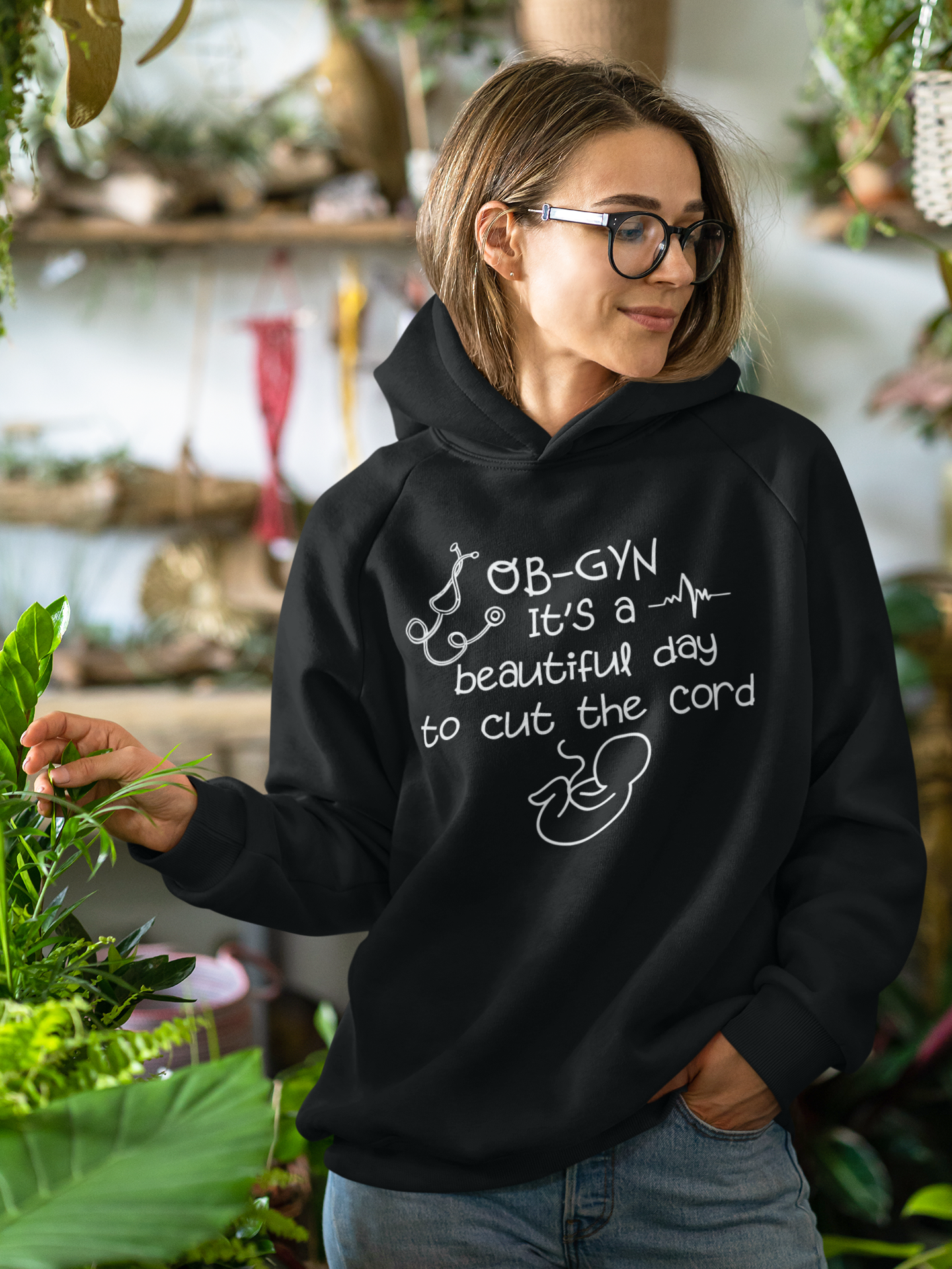 Cut The Cord - Unisex Ob-Gyn Doctor Hoodie