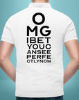 OMG Eye Chart - Polo T-shirt