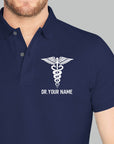 Personalized Unisex Polo T-shirt With Medical Symbol | Gift for Doctors & Nurses