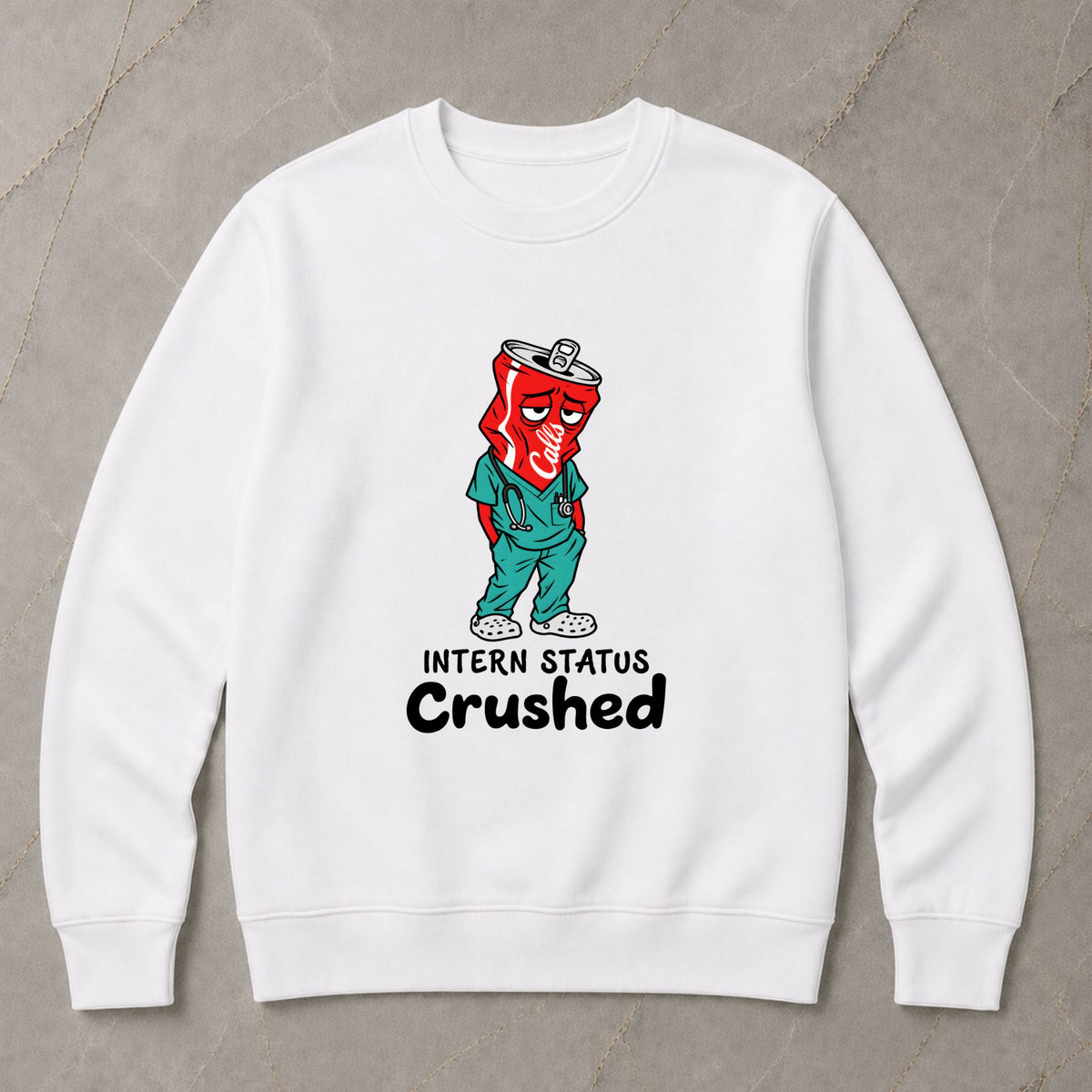 Intern Status - Crushed - Unisex Sweatshirt