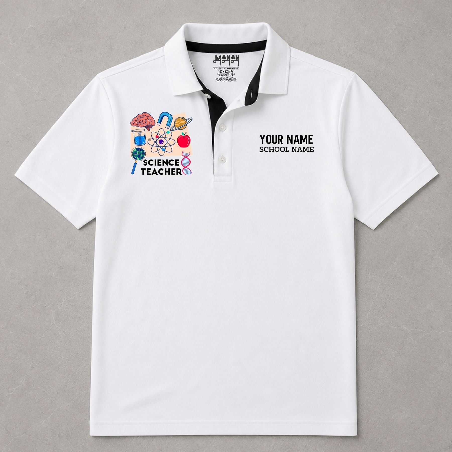 Science Teacher - Personalized Unisex Polo T-shirt