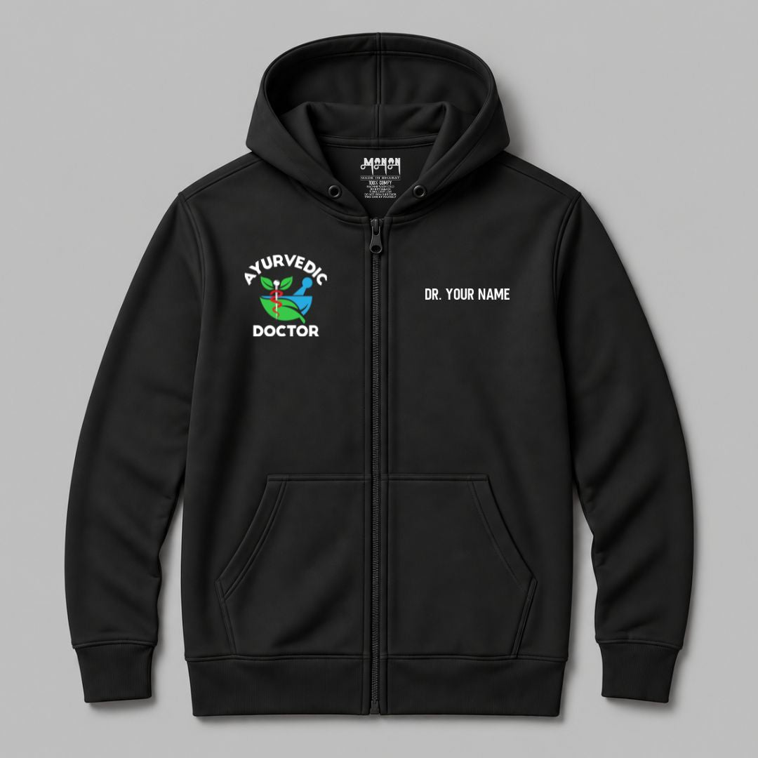 Definition Of Ayurvedic Doctor - Personalized Unisex Zip Hoodie