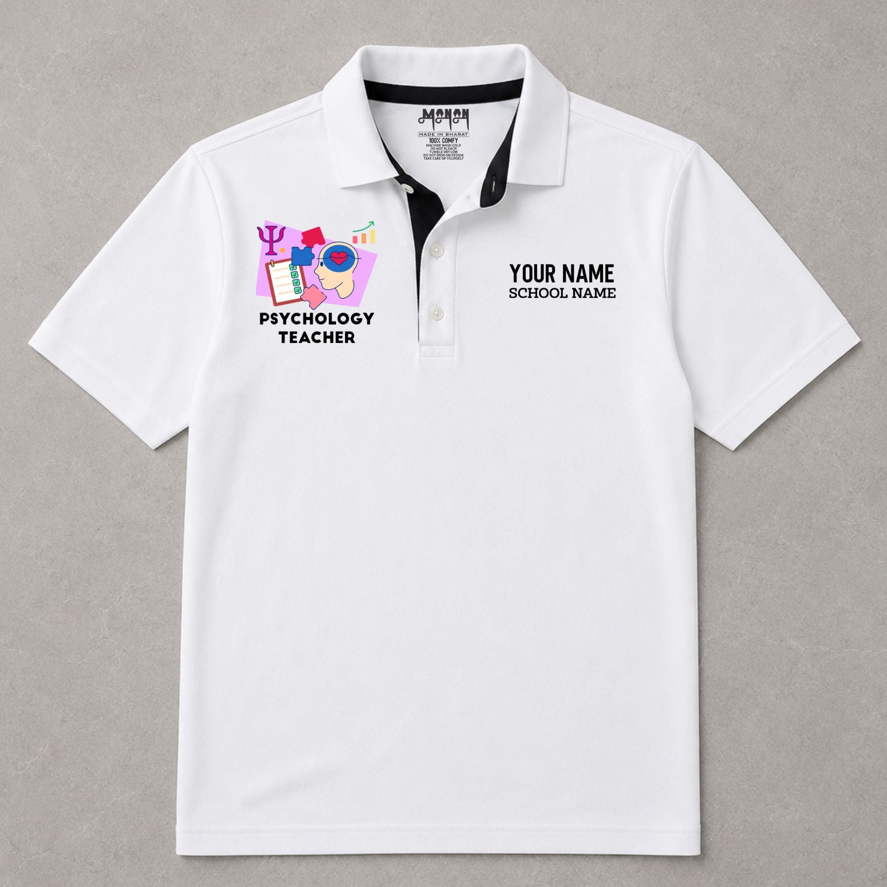 Psychology Teacher - Personalized Unisex Polo T-shirt