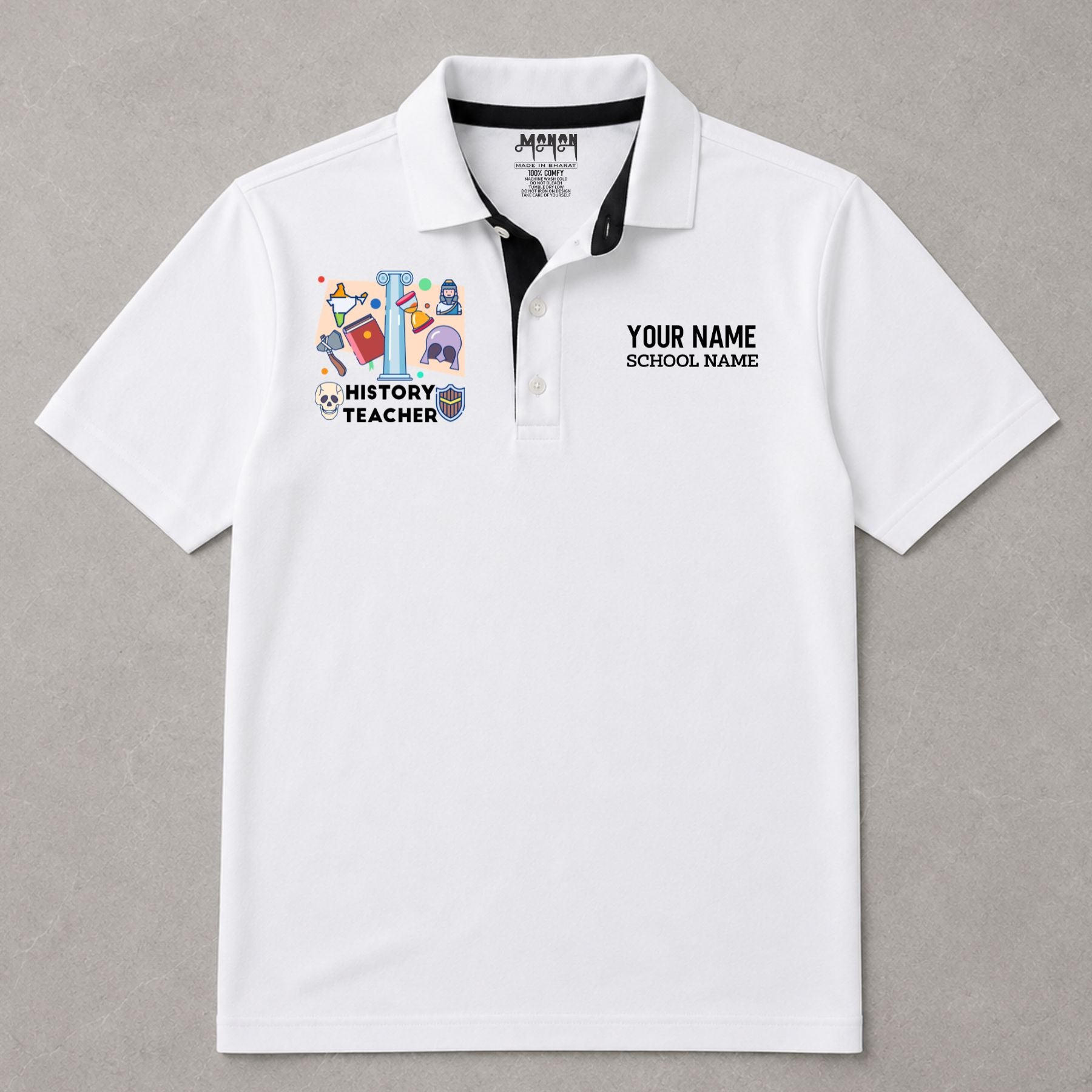History Teacher - Personalized Unisex Polo T-shirt