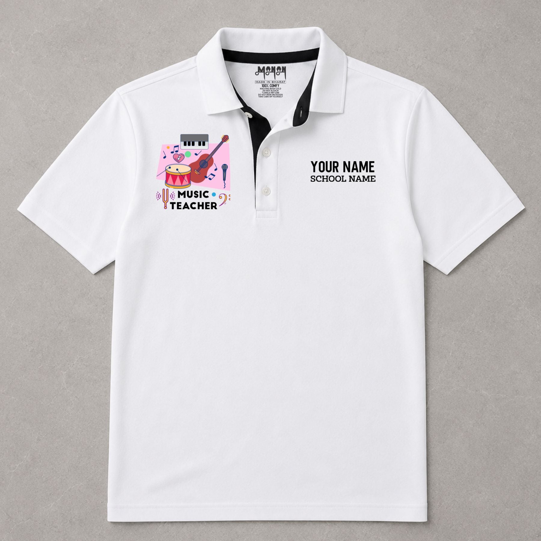 Music Teacher - Personalized Unisex Polo T-shirt