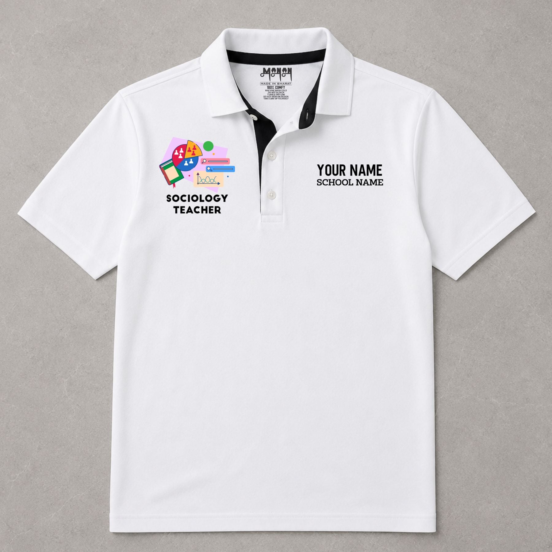 Sociology Teacher - Personalized Unisex Polo T-shirt