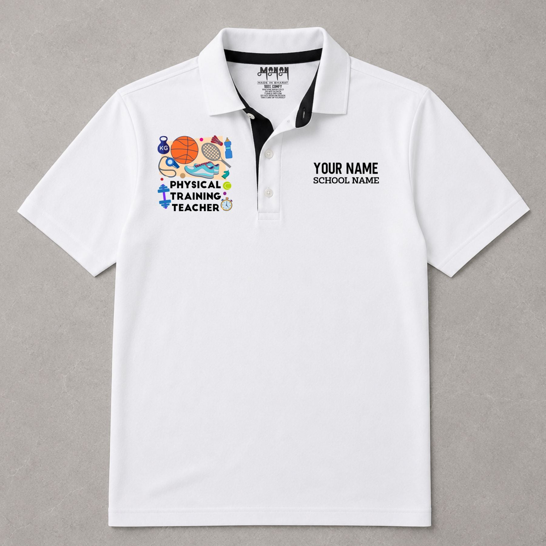 Physical Education Teacher - Personalized Unisex Polo T-shirt