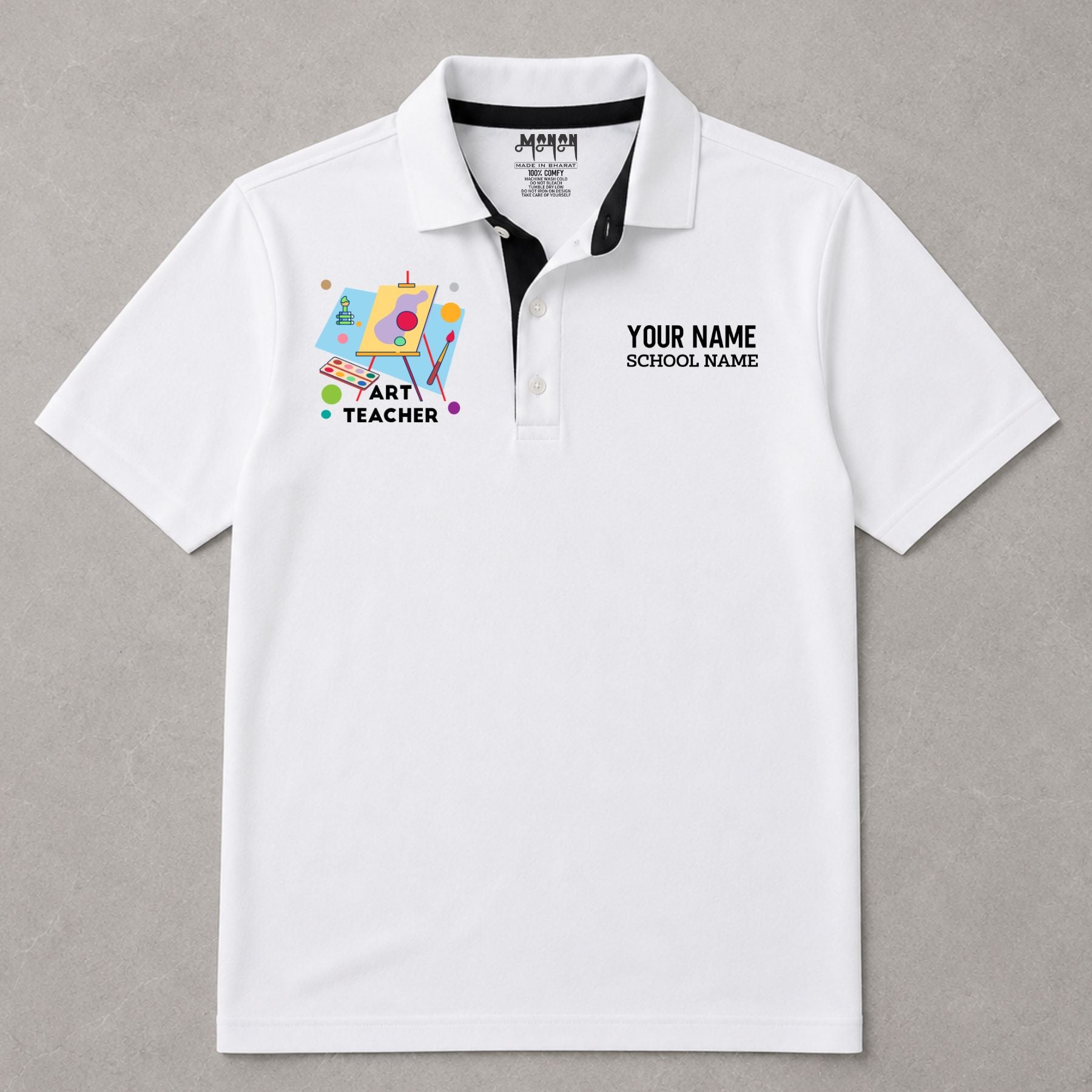 Art Teacher - Personalized Unisex Polo T-shirt
