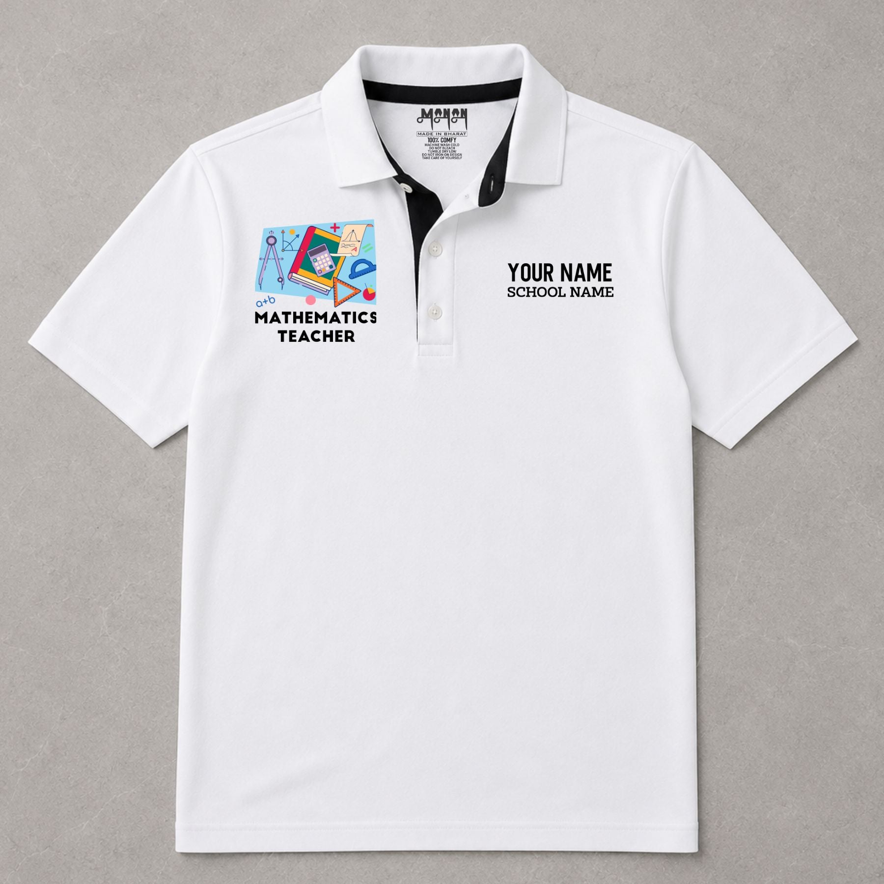 Mathematics Teacher - Personalized Unisex Polo T-shirt