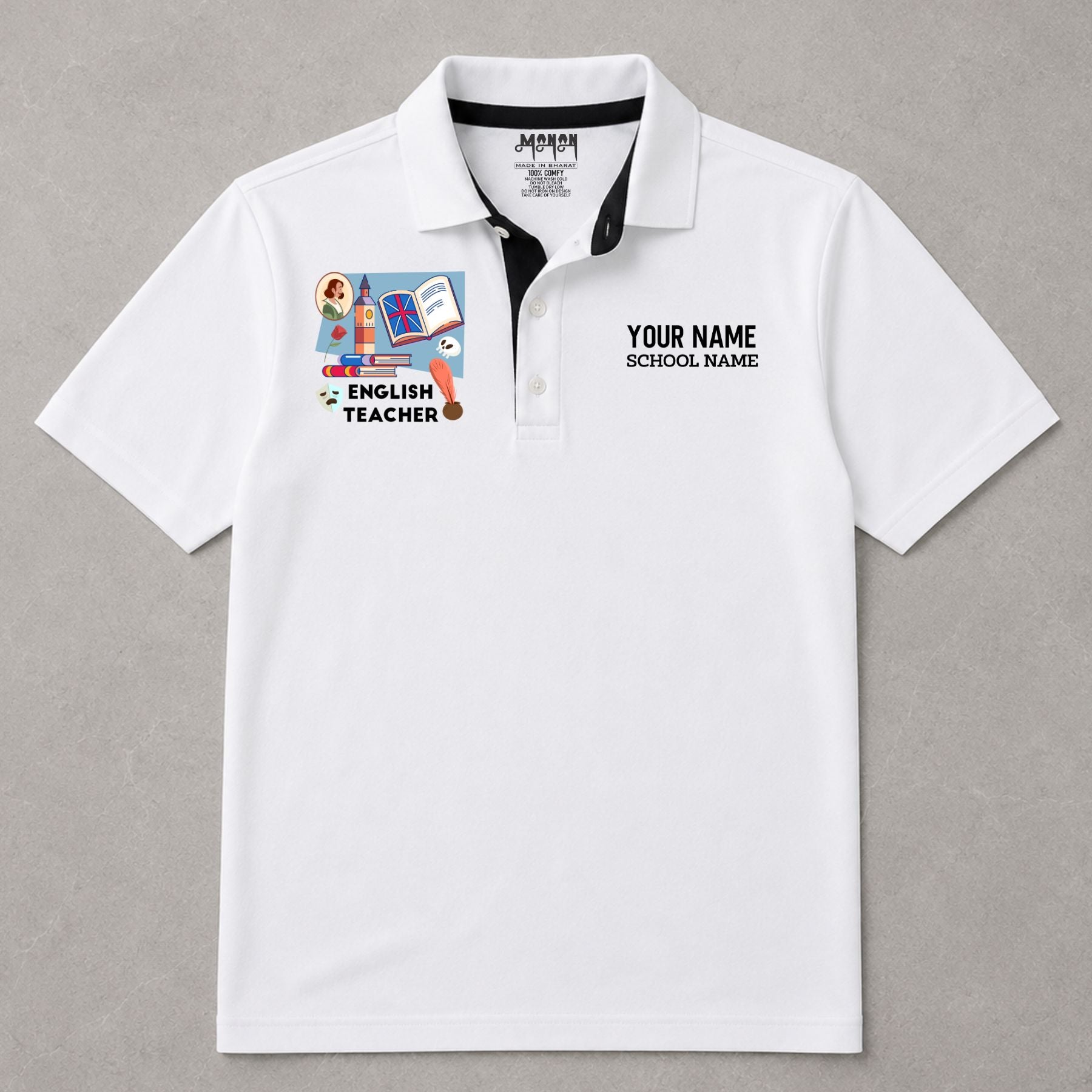 English Teacher - Personalized Unisex Polo T-shirt