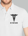 Personalized Unisex Polo T-shirt With Medical Symbol | Gift for Doctors & Nurses