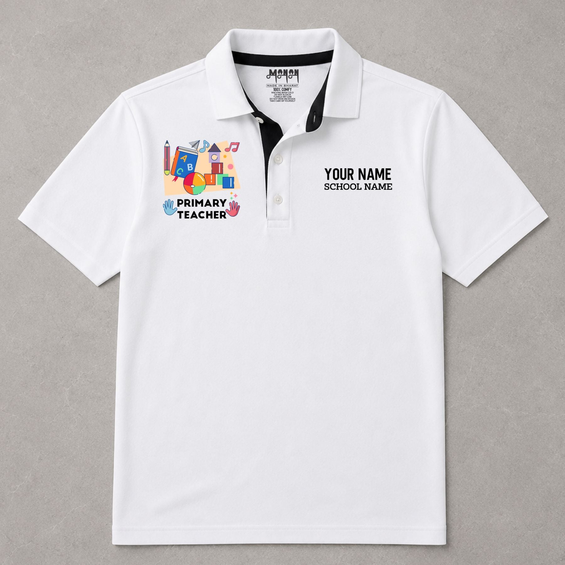 Primary Teacher - Personalized Unisex Polo T-shirt