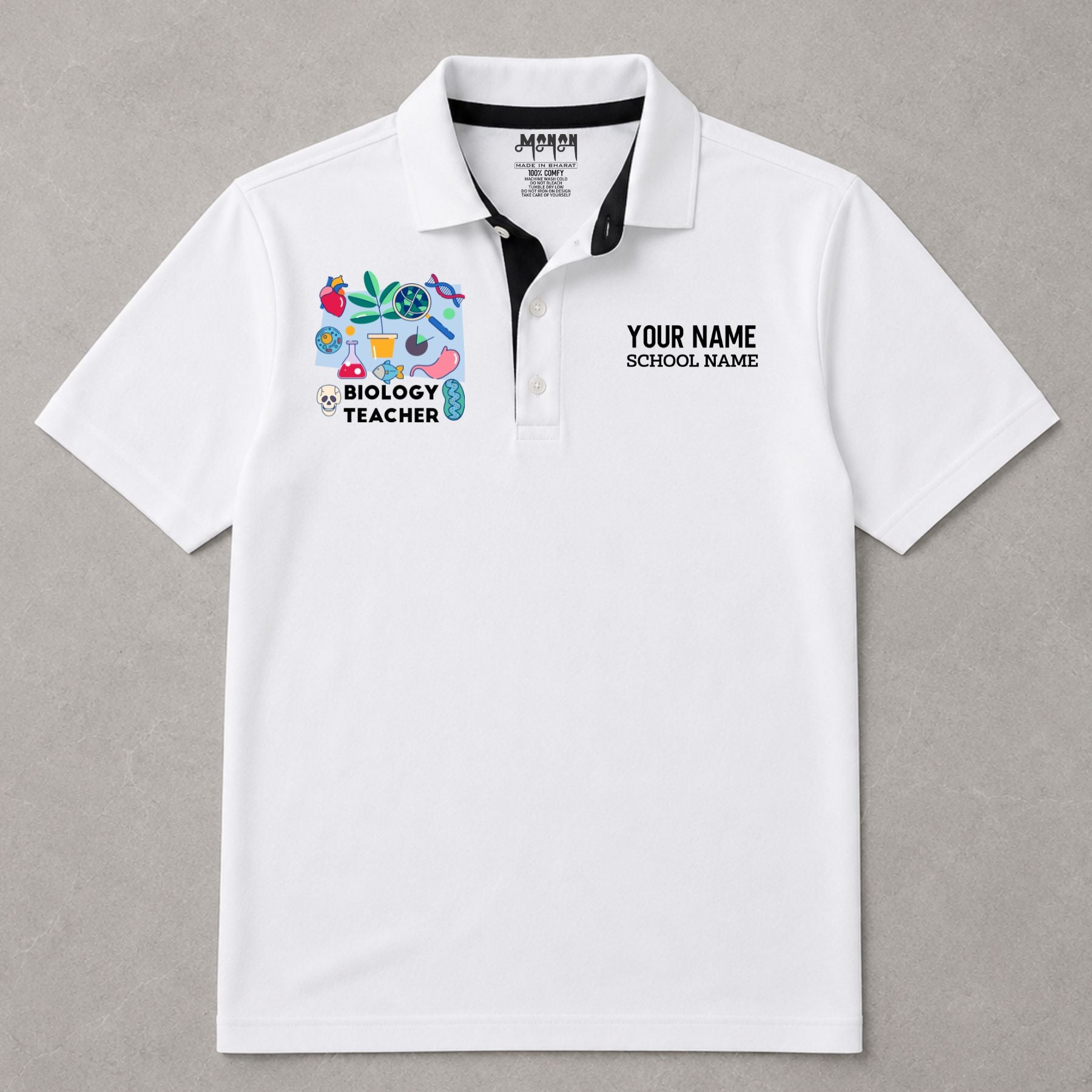 Biology Teacher - Personalized Unisex Polo T-shirt