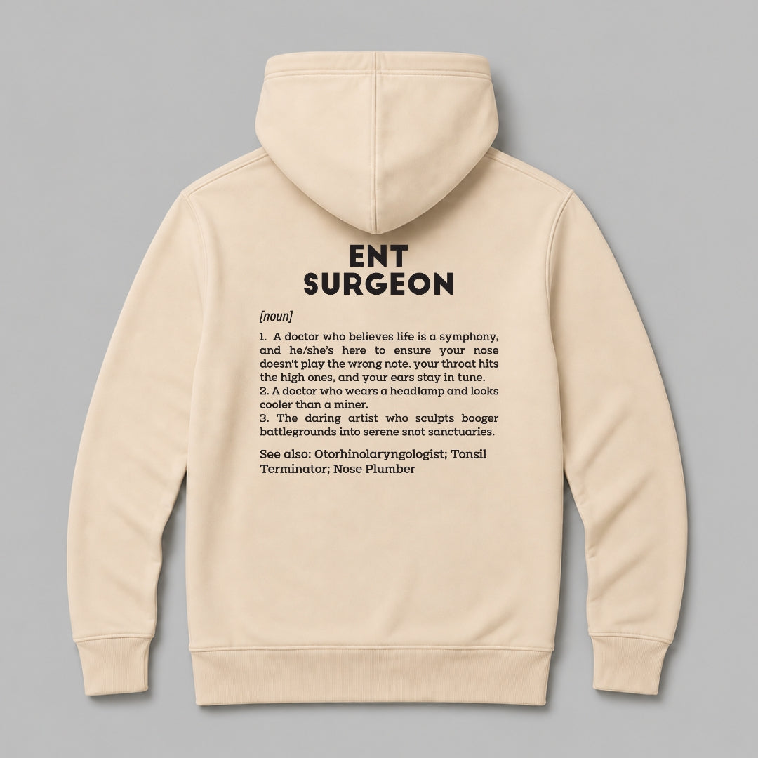 Definition Of ENT Surgeon - Personalized Unisex Zip Hoodie