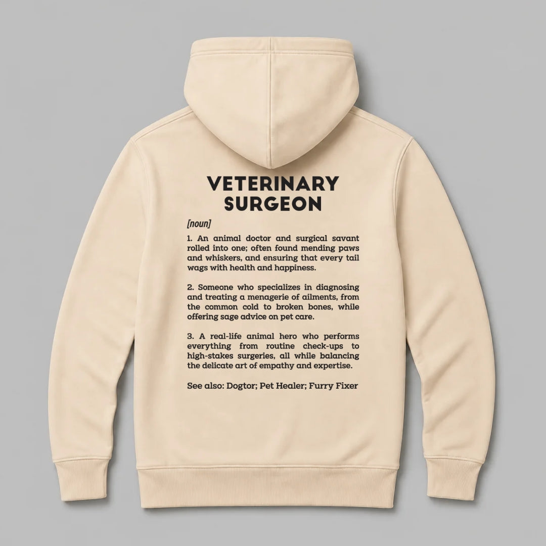 Definition Of Veterinary Surgeon - Personalized Unisex Zip Hoodie