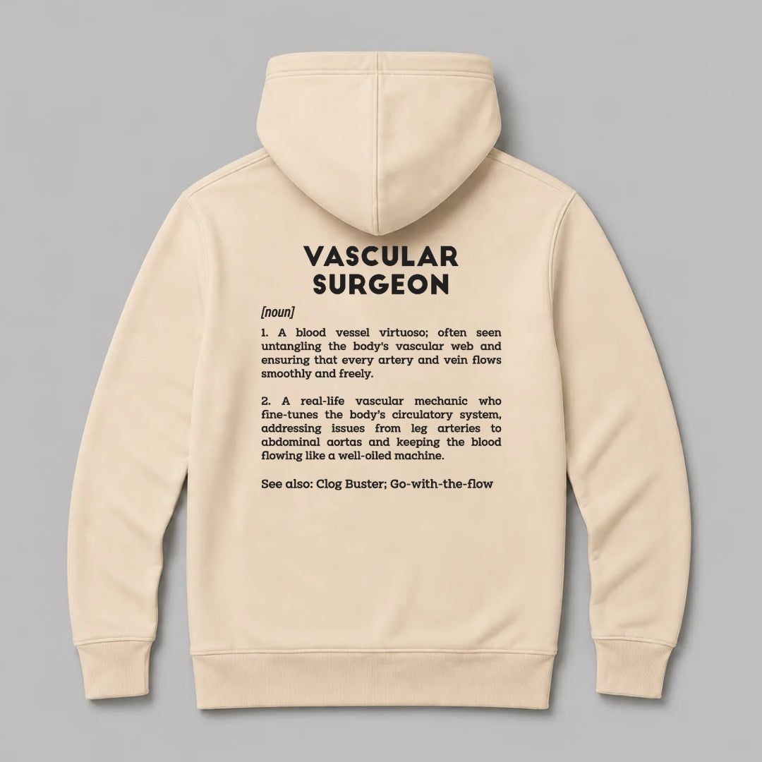 Definition Of Vascular Surgeon - Personalized Unisex Zip Hoodie