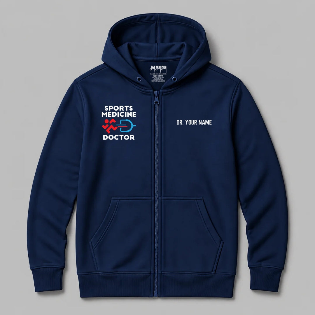 Definition Of Sports Medicine Doctor - Personalized Unisex Zip Hoodie