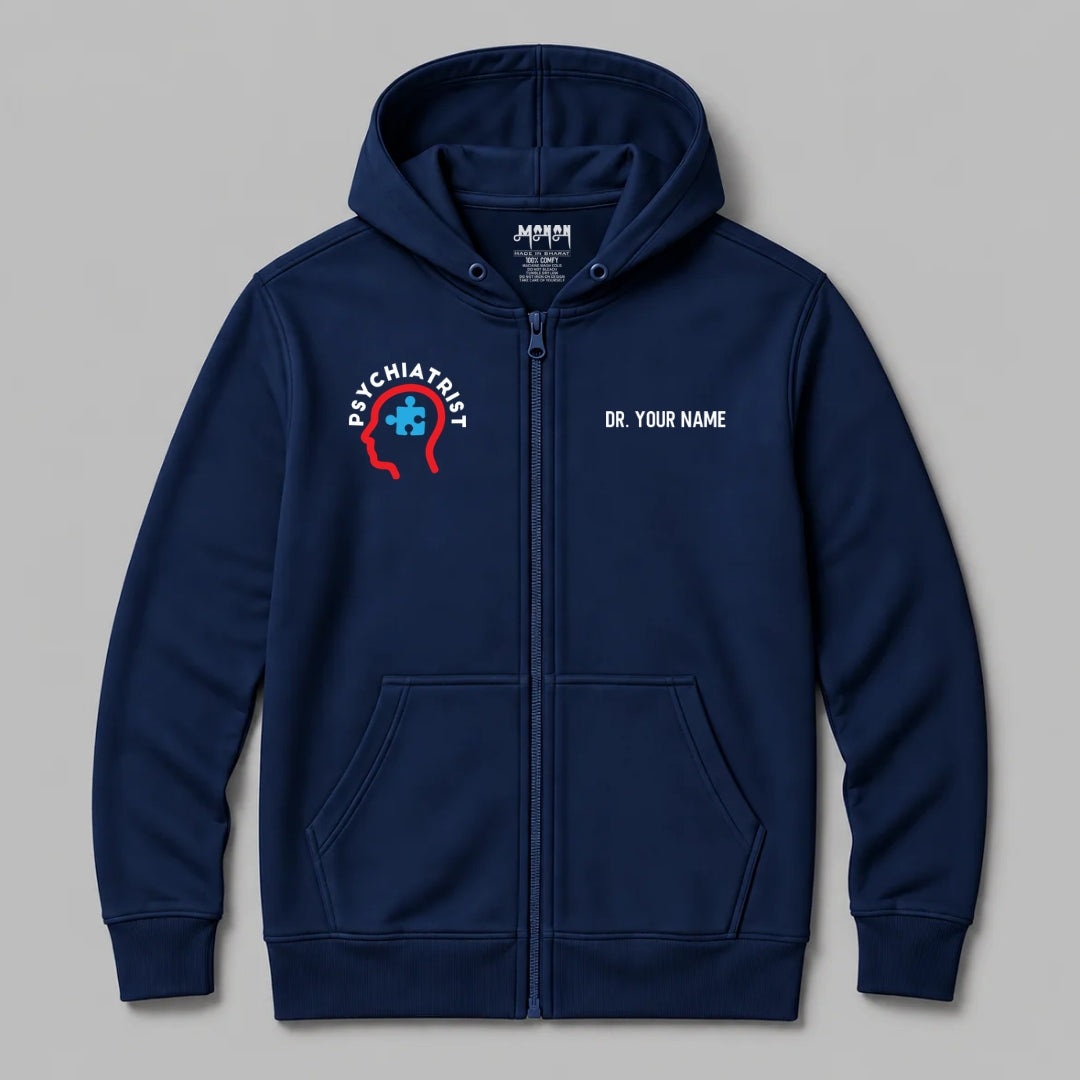 Definition Of Psychiatrist - Personalized Unisex Zip Hoodie
