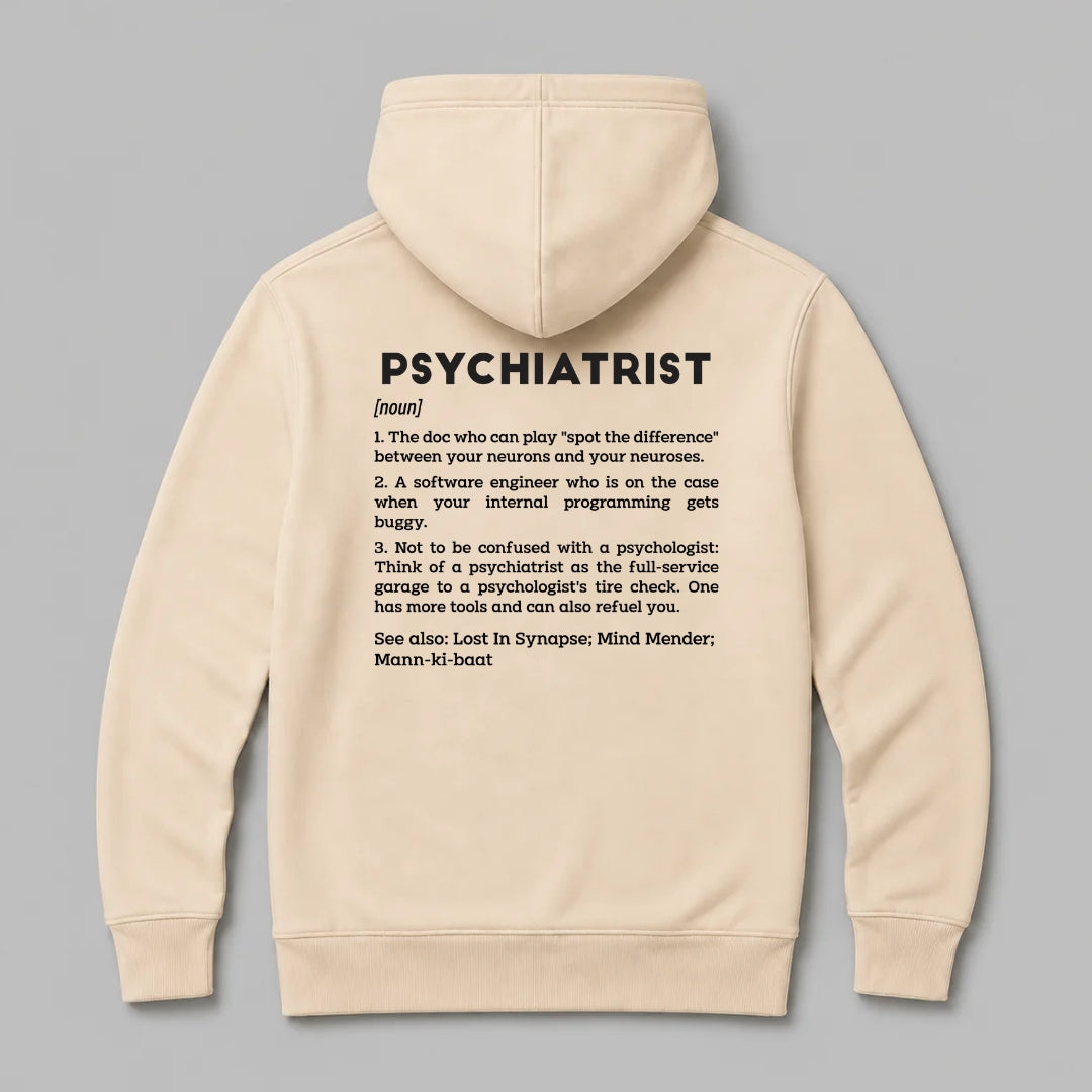 Definition Of Psychiatrist - Personalized Unisex Zip Hoodie