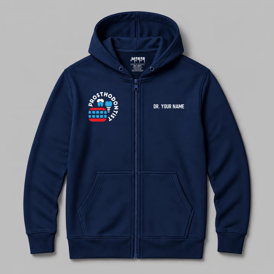 Definition Of Prosthodontist - Personalized Unisex Zip Hoodie