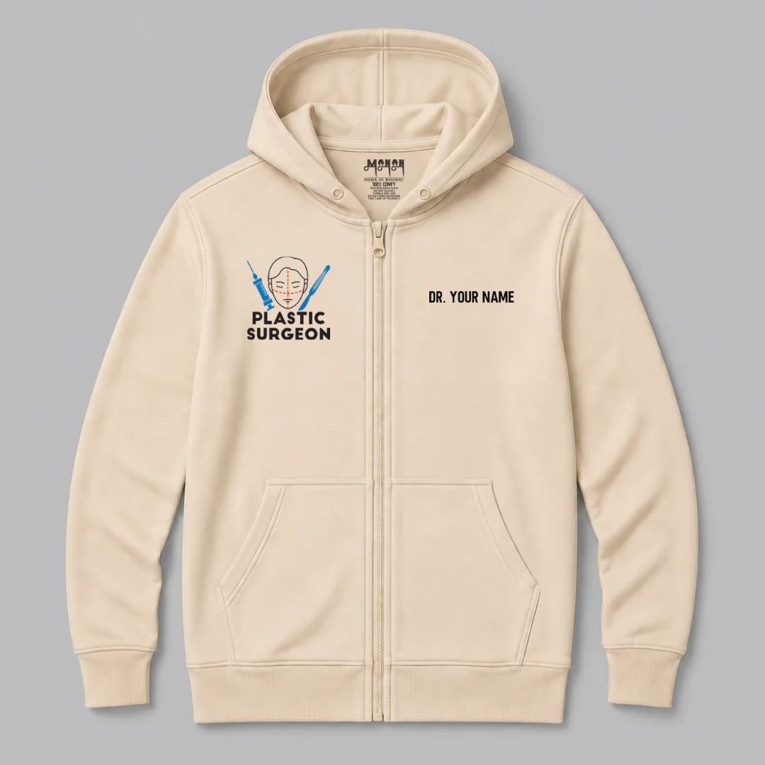 Definition Of Plastic Surgeon - Personalized Unisex Zip Hoodie